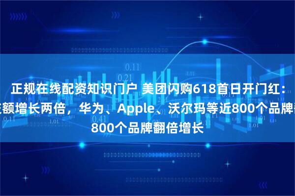 正规在线配资知识门户 美团闪购618首日开门红：整体成交额增长两倍，华为、Apple、沃尔玛等近800个品牌翻倍增长